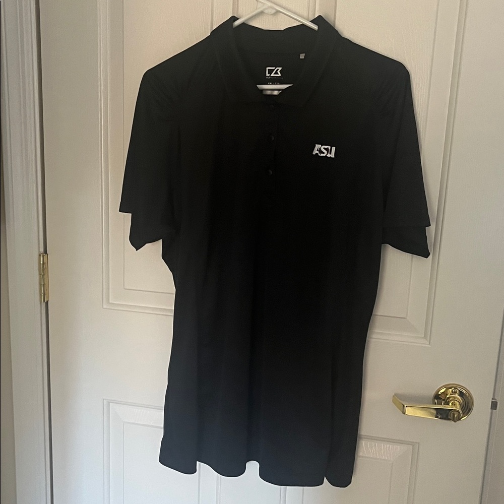 Cutter & Buck Black Polo with Arizona State University Embroidered Logo